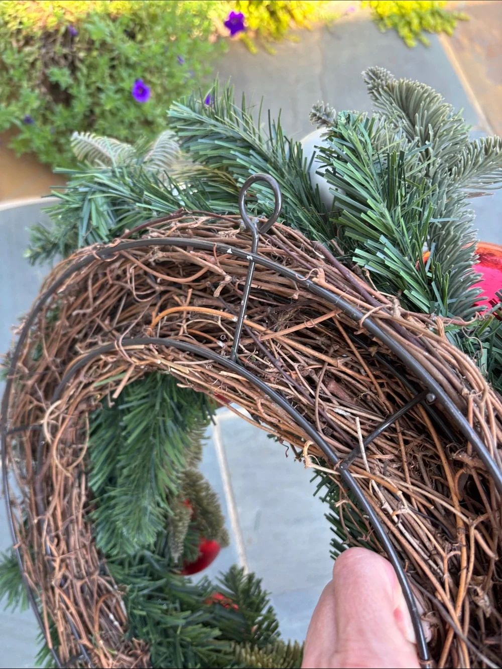 Pottery Barn Large Ornament Holiday Wreath